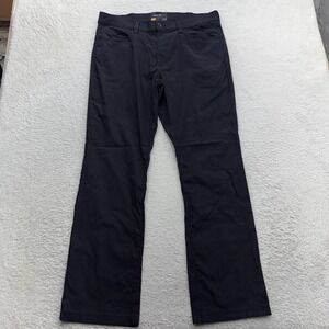 Eddie Bauer Travex Mens Black Performance Hiking Travel Pants 36x32 Stretch